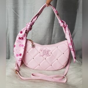 JUICY COUTURE Light Pink Holding The Line Coho Bag